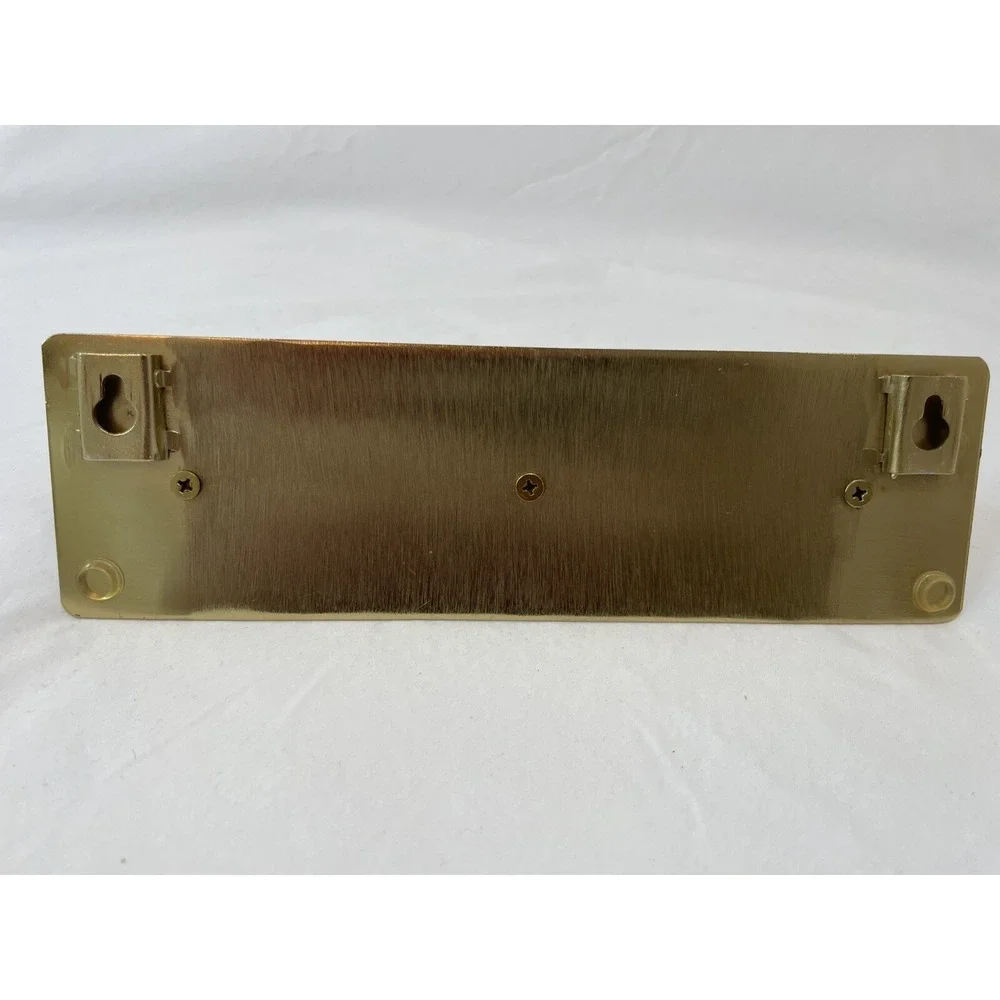 Bed Bath & Beyond Gold Matte Metal Faux Marble‎ 3 Hook Wall Mounted Robe Hooks